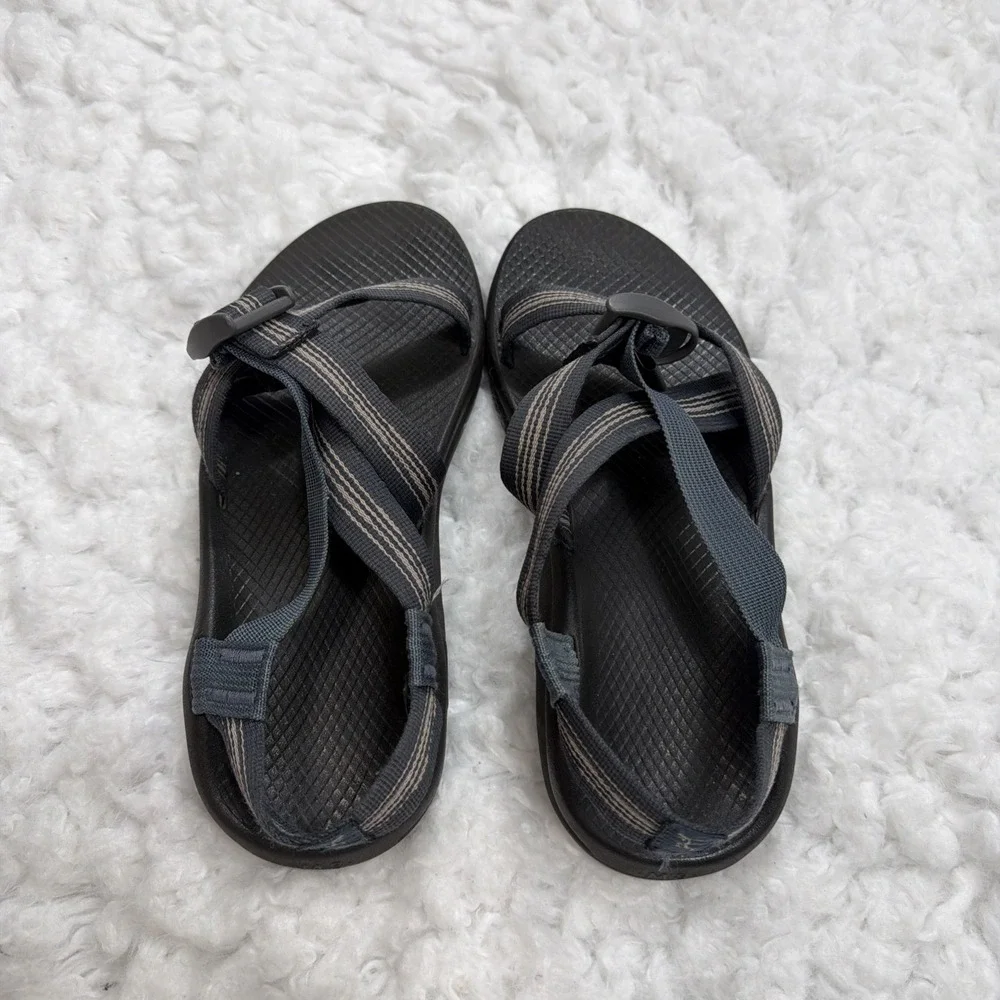 Chaco Men's Sz-8 Z/1 Classic Strap Sandals In Split Gray Adjustable Water Hiking